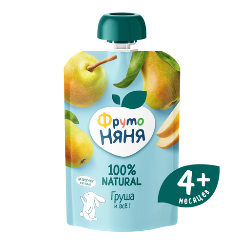 Пюре ФрутоНяня с 4 мес. Груша натуральная (90 г)
