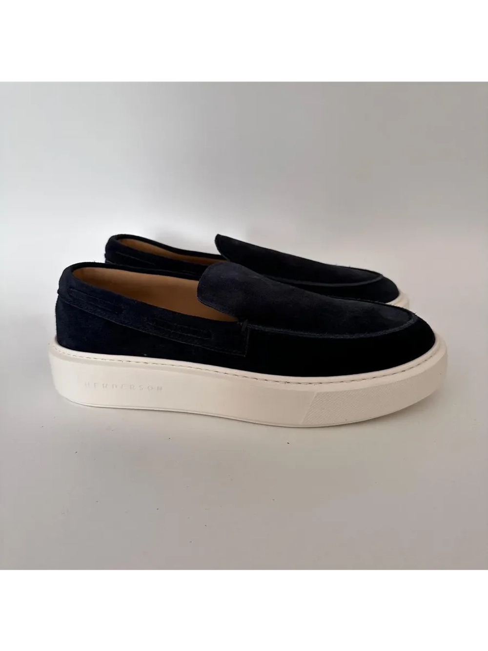 Лоферы синие