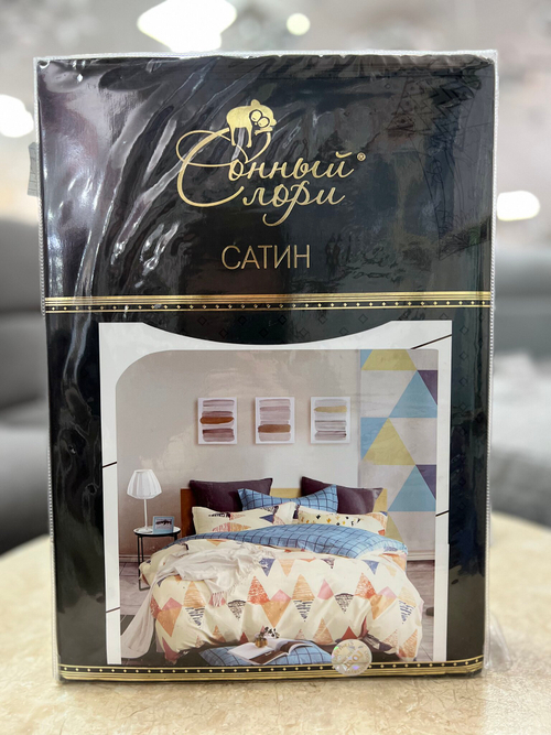 КПБ 2сп с евро ФС8015 сатин Сонный Лори КПБ опт