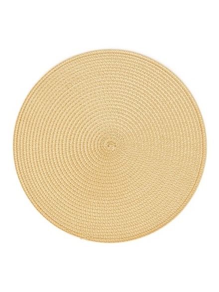 Набор салфеток сервиров 4шт DeNASTIA D32, 100%ПП, золото