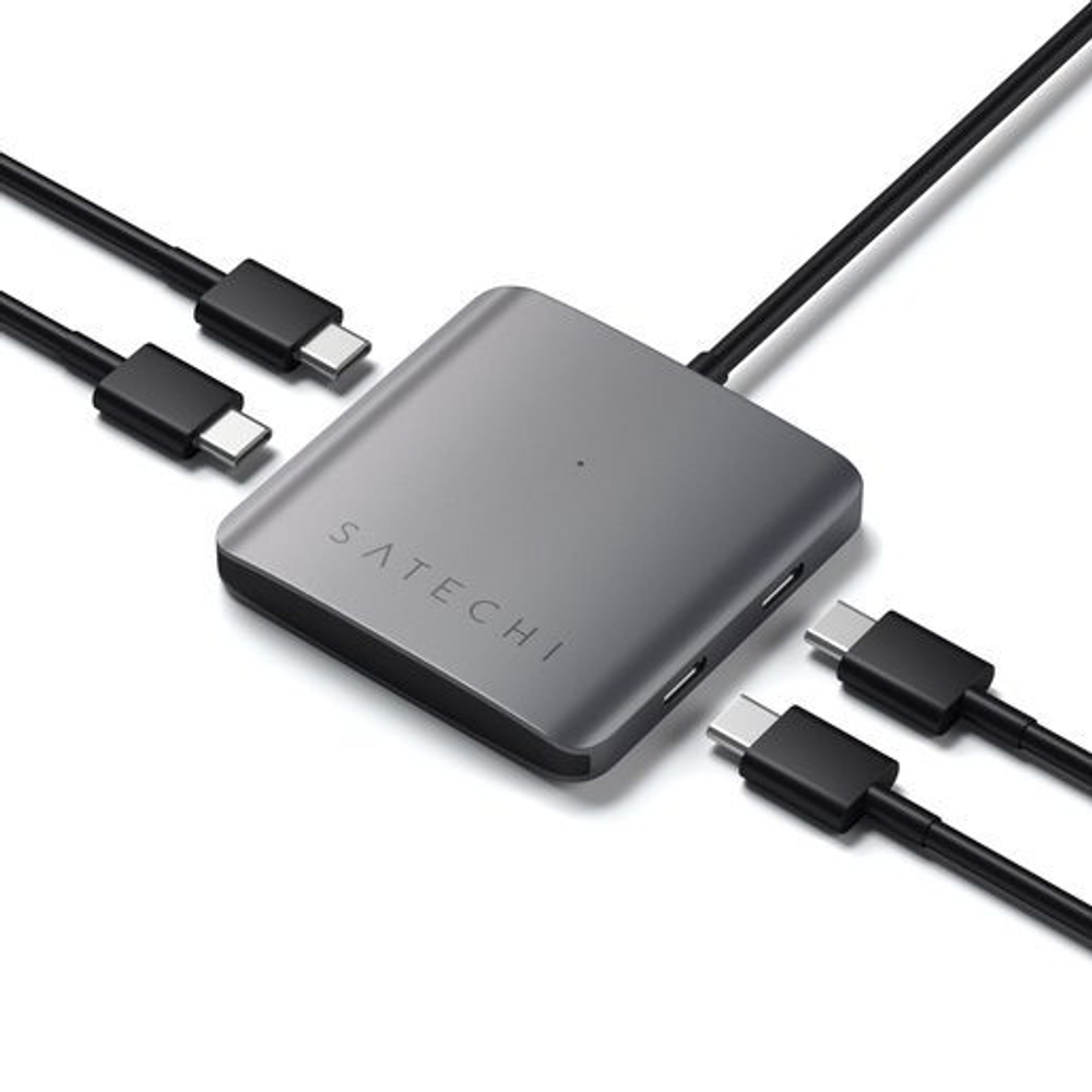 Hub Satechi USB-C 4 в 1, серый