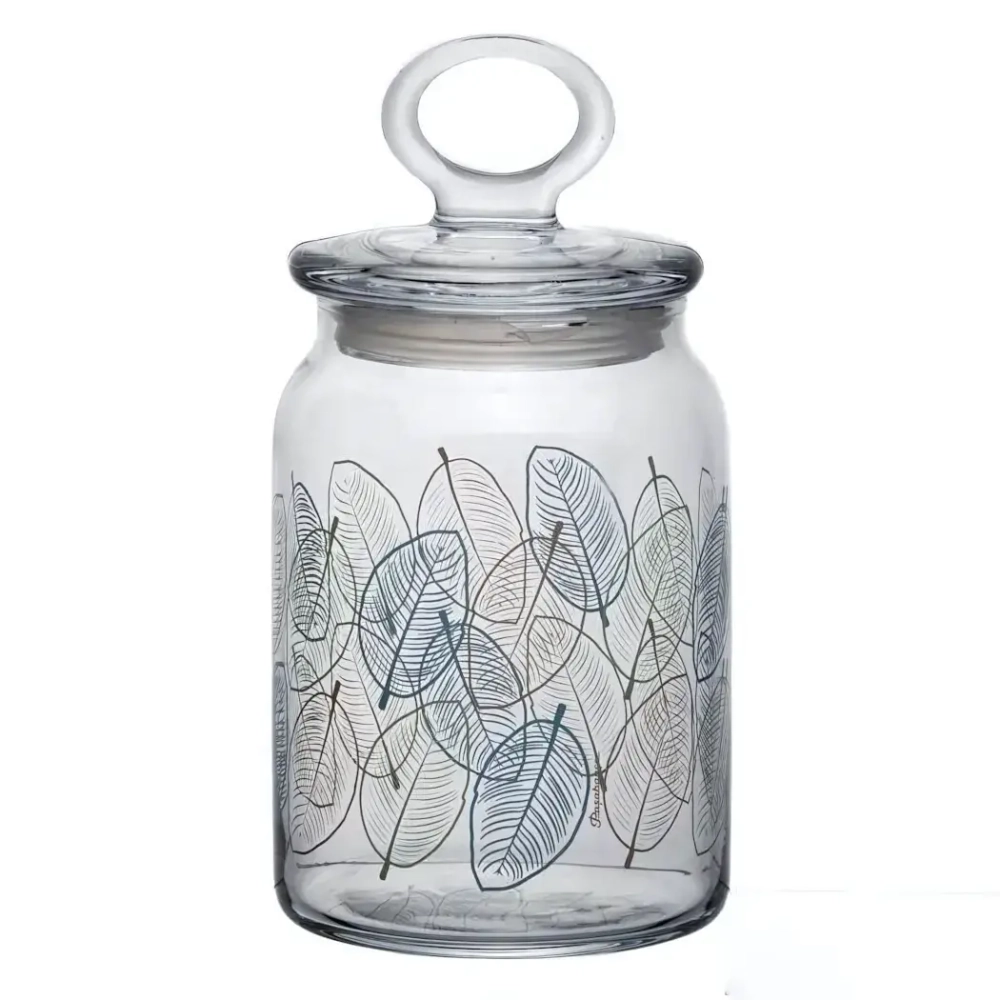 Банка с крышкой 860мл «Ливс» 3 цвета (рис.41548) 96762SLBD