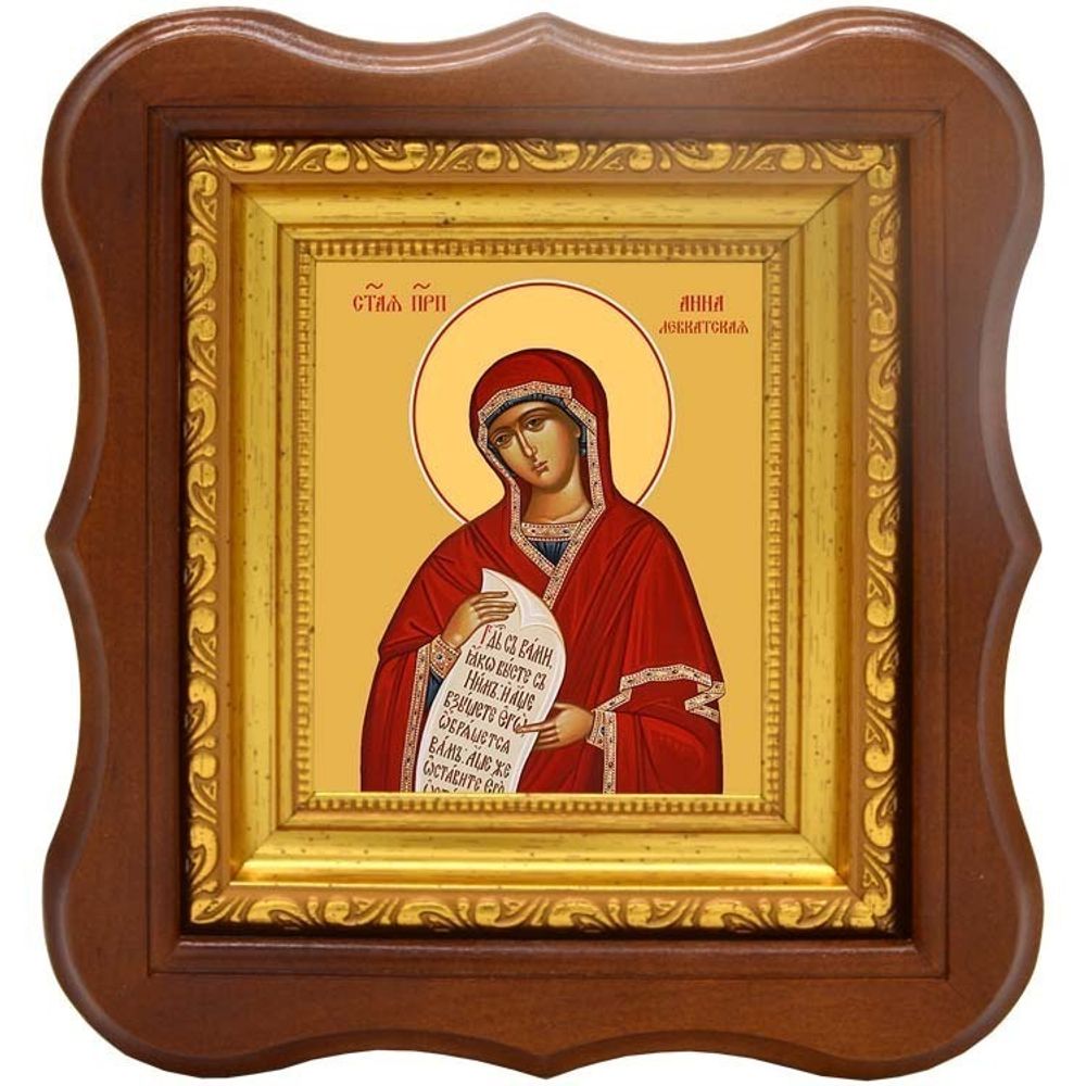 Анна Левкатская преподобная. Икона на холсте.
