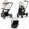 Детская коляска Cybex Priam IV 3 в 1 Off White шасси Chrome Black