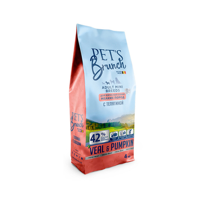 Pet's Brunch Adult Mini Breeds (Телятина и тыква)