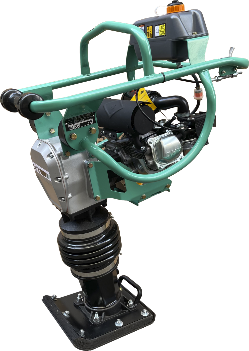 Вибротрамбовка бензиновая GIKS RM72D - [70 кг / 12 кН / Dinking DK168F]
