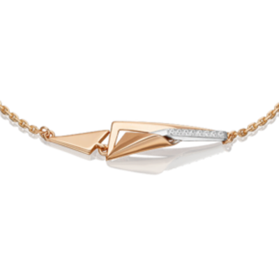 Браслет из комбинированного золота c фианитами Артикул: 05-0767-00-401-1111