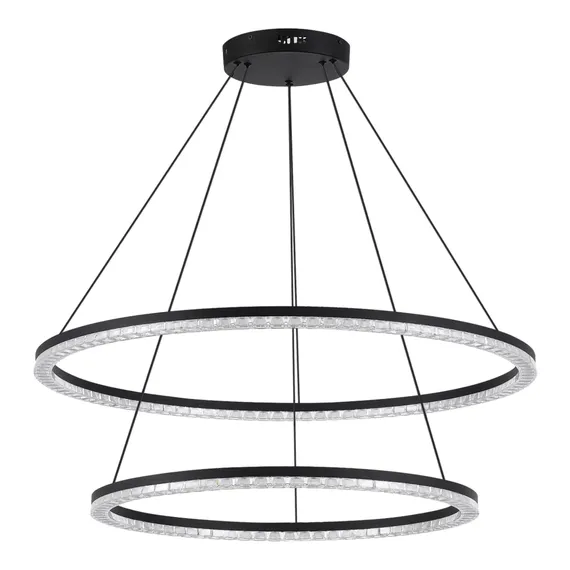 SL1018.403.02 Светильник подвесной ST-Luce черный/прозрачный LED 1*96W 4000K EUCLIDICS