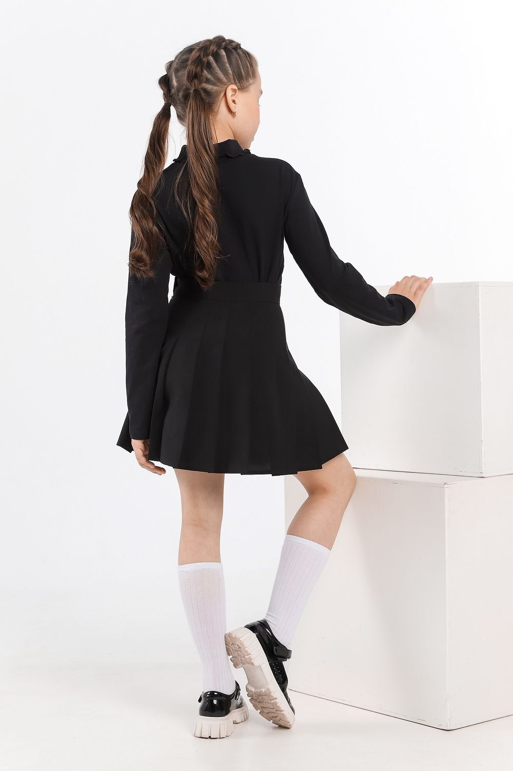 Джемпер для девочки Скул-3 Виотекс ЧЁРНЫЙ