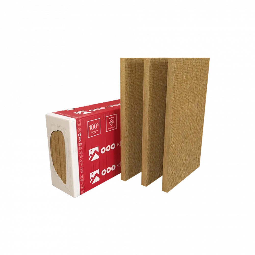 Плита двойной плотности теплоизоляционная гидрофобизированная из минеральной ваты ФТ БАРЬЕР Д, РОКВУЛ