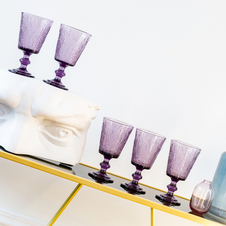 Набор бокалов 6шт 300мл Объект мечты Светский прием Лавендер аметист OM-21091713