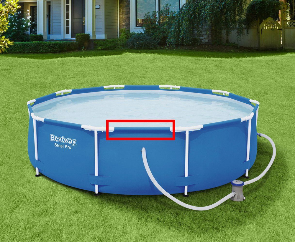 Горизонтальная балка для 305 / 366 х 100 / 122 см. BESTWAY (Верхняя направляющая) P61013ASS16, запчасть для круглых каркасного бассейна Steel Pro Bestway артикул 56334