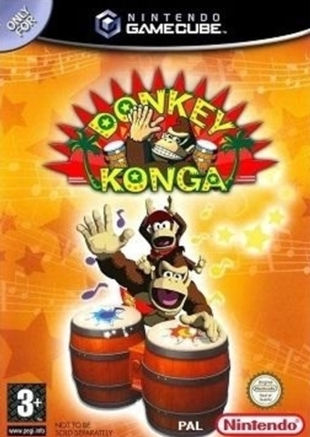 Игра Donkey Konga с барабанами (Gamecube PAL)