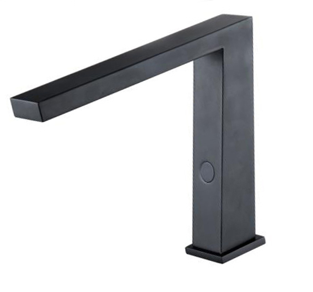 70003-C Смес. СЕНС. (БЕЗ тер. крана) для умыв. (ЧЕРНЫЙ+ХРОМ) HANSEN  (10/1шт)