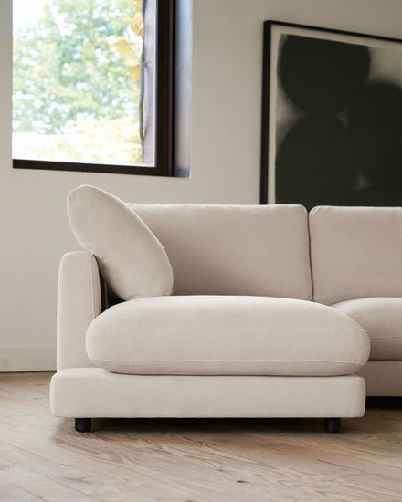 Gala 4-местный диван с левым шезлонгом бежевый 300 см