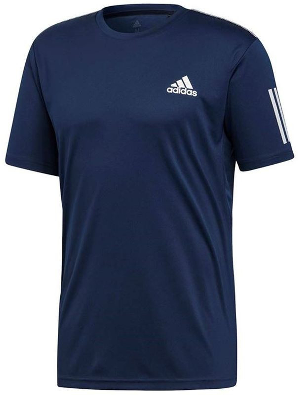 Футболка мужская теннисная Adidas Club 3-Stripes Tee - collegiate  navy/white - купить по выгодной цене | Теннисный магазин tennis-store.ru