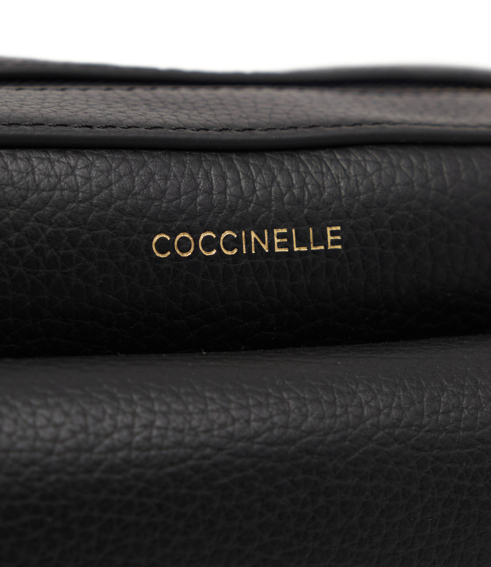 Кожаная сумка-мессенджер Beat Soft Ribb Coccinelle - черный(E1 NOF 15 02 01)