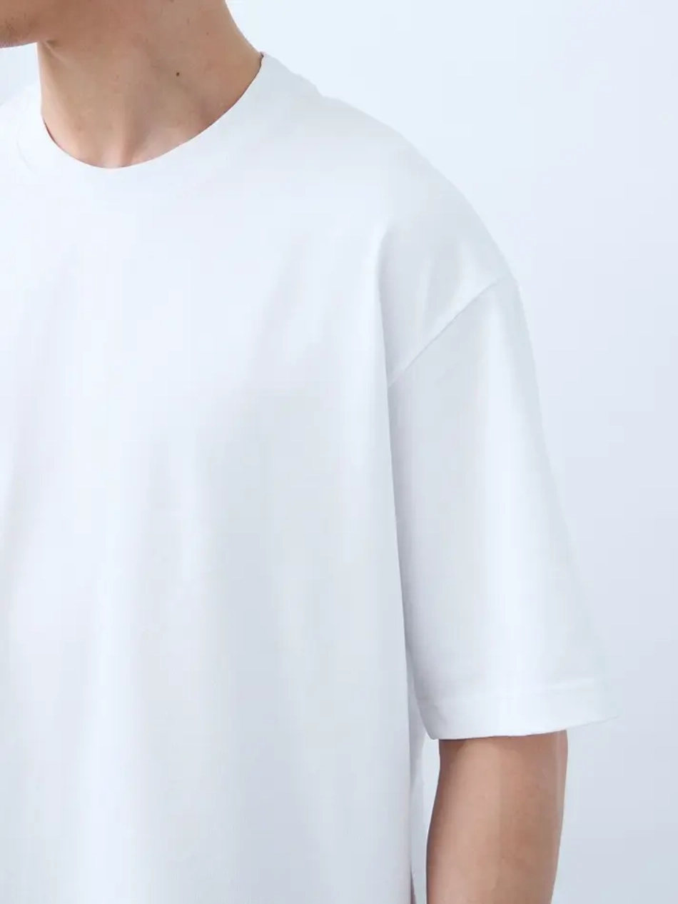 Футболка оверсайз (белый) 230 г