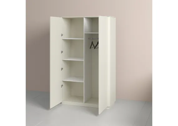 Шкаф Tammi 2-х створчатый высокий (молочный)