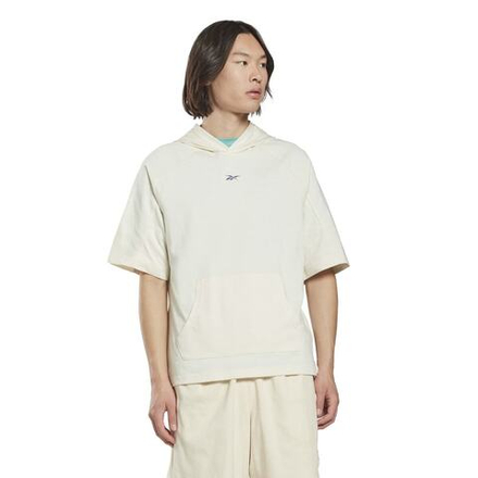 Теннисная футболка Reebok Les Mills Hooded Tee - classic white