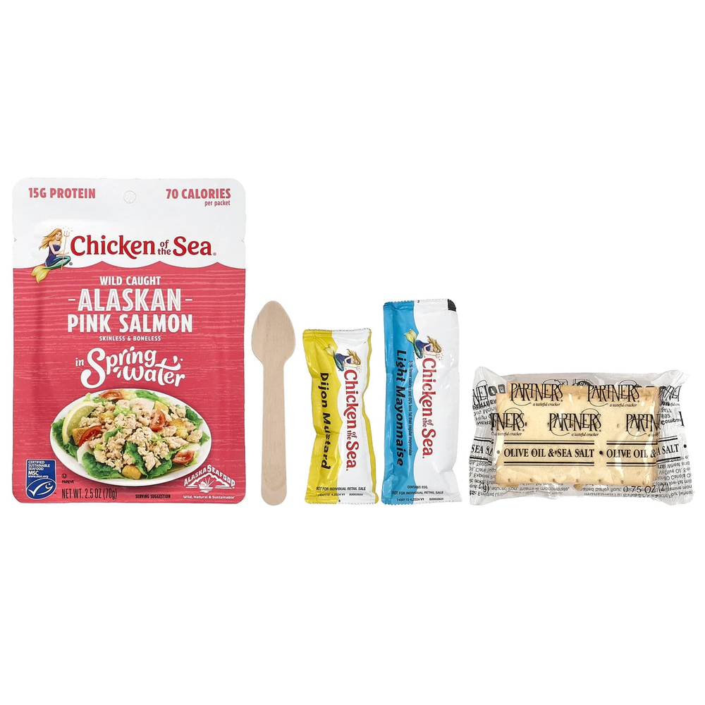 Chicken of the Sea, Packet Up! ™, набор для салата из горбуши, 1 набор, 116 г (4,1 унции)