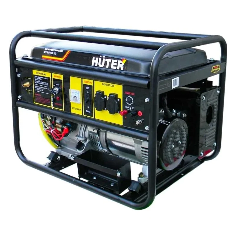 HUTER DY6500LXG газо-бензиновый генератор 64/1/32