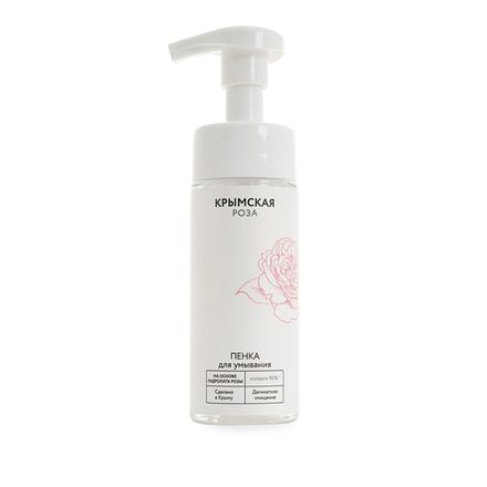 Пенка для умывания "Деликатное очищение" на основе гидролата розы