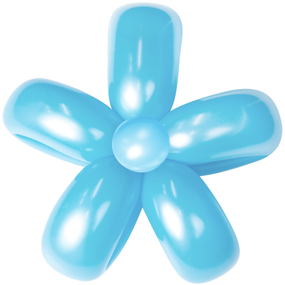 ШДМ (2''/5 см) Голубой, пастель, 100 шт.