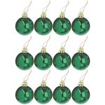 Шары елочные ЗОЛОТАЯ СКАЗКА, НАБОР 12 шт., пластик, 4 см, ЗЕЛЕНЫЕ, глянец, подвес, 591126