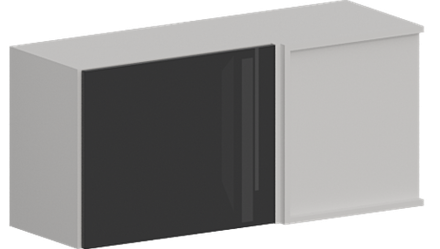 Кухня Модуль ШВУГ 1009 Ликата / Графит Глянец