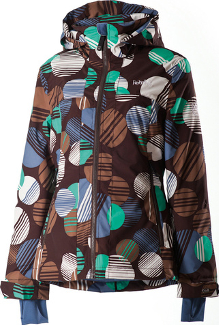 Куртка Rehall  LEILA AOP Dots Choco Brown