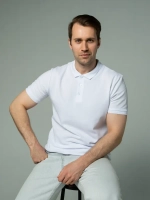 Футболка поло с коротким рукавом хлопок