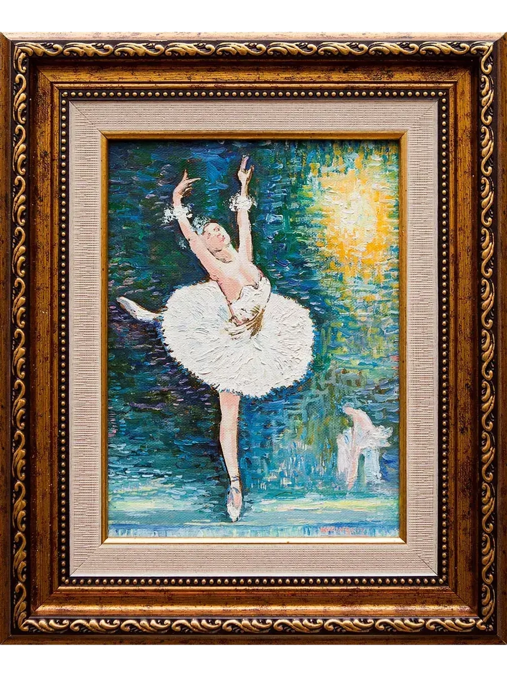 Картина маслом "Две балерины" Козинский