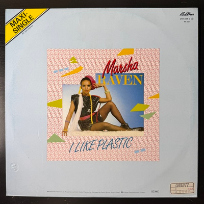 Marsha Raven ‎– I Like Plastic (Голландия 1982г.) 12", 45 RPM