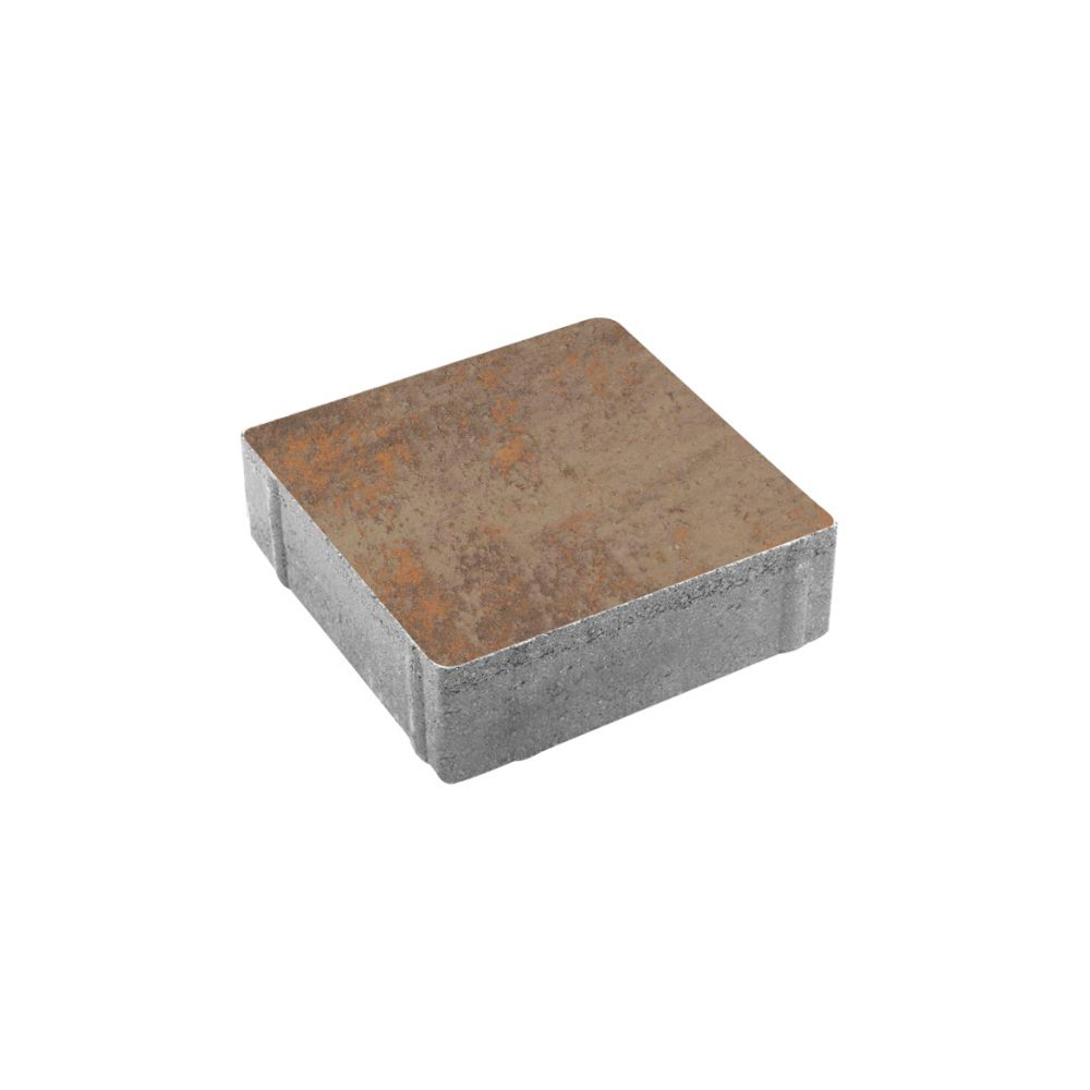 Тротуарная плитка КВАДРАТ 200х200 мм - Листопад гладкий Клен