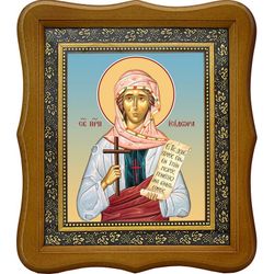 Исидора Тавенская преподобная, Христа ради юродивая. Икона на холсте.