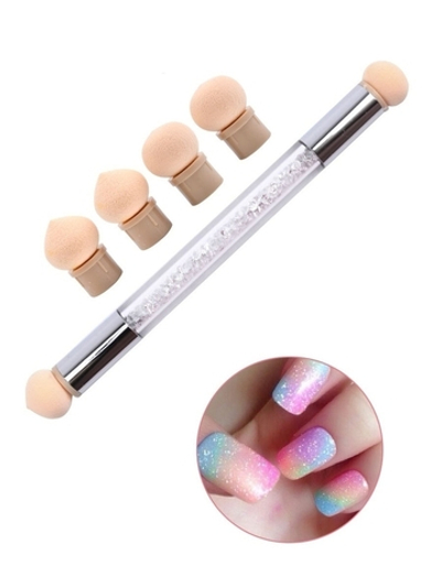 Аэропуффинг - аппликатор со сменными спонжами, 15 см, на блистере, цвет МИКС