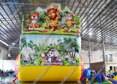 Коммерческий батут-горка "Царь зверей-2"