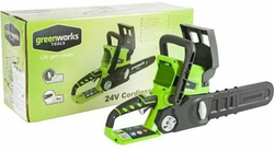 Цепная пила аккумуляторная GREENWORKS G24CS25 24В,25см,3/8-1,1-40 (без АКБ и ЗУ) (2007707)