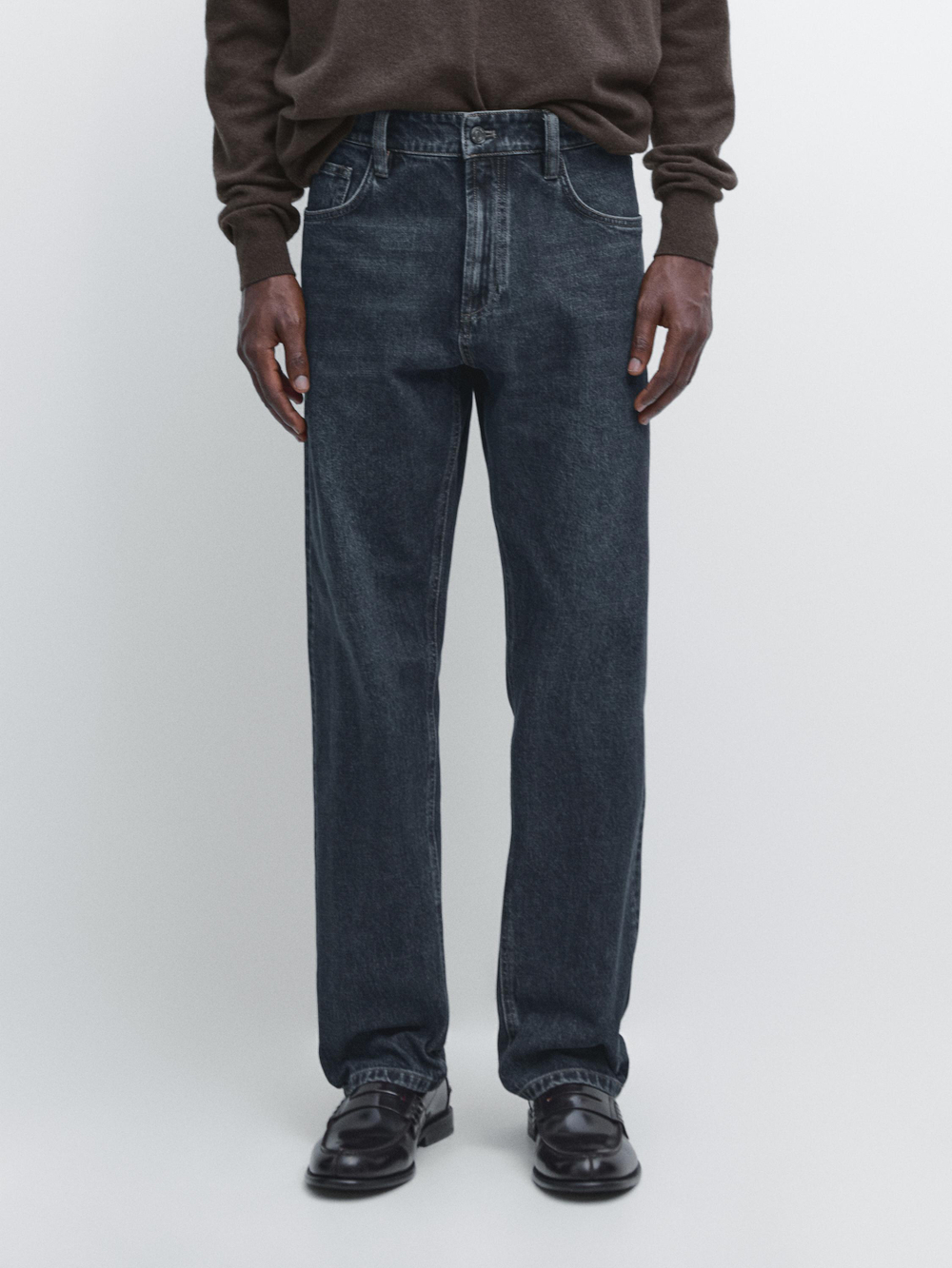 Massimo Dutti Джинсы свободного кроя, синий