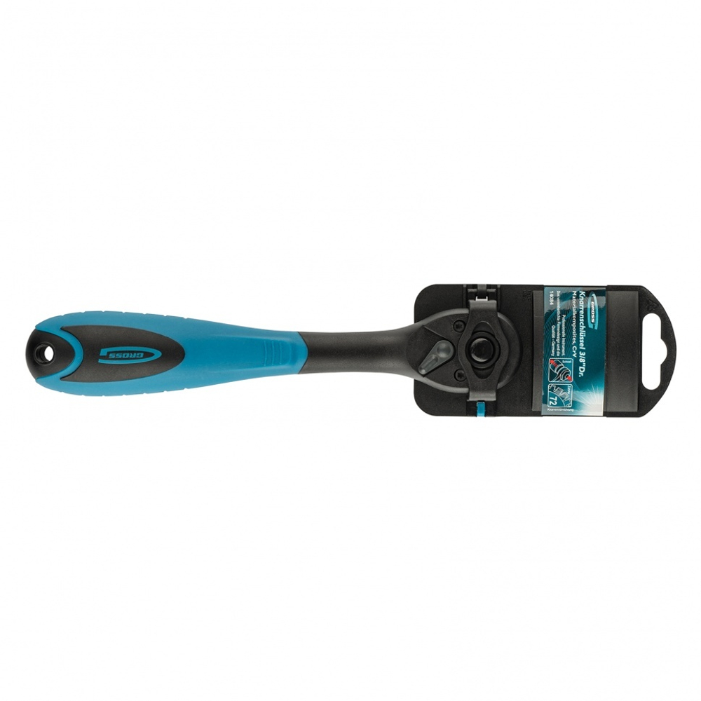 Ключ-трещотка 3/8", CrV, 72 зуба, с быстрым сбросом Gross