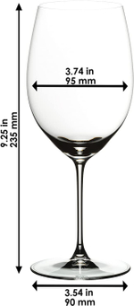 Набор из 8-ми бокалов для красного вина Cabernet/Merlot  Veritas 625 мл Riedel