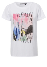 Футболка Marc Aurel 734498 белый паутинка розовым