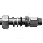 Муфта сталь оц Ду 50 2" НР/обжим Дн 56,4-58,0 SantechSystems