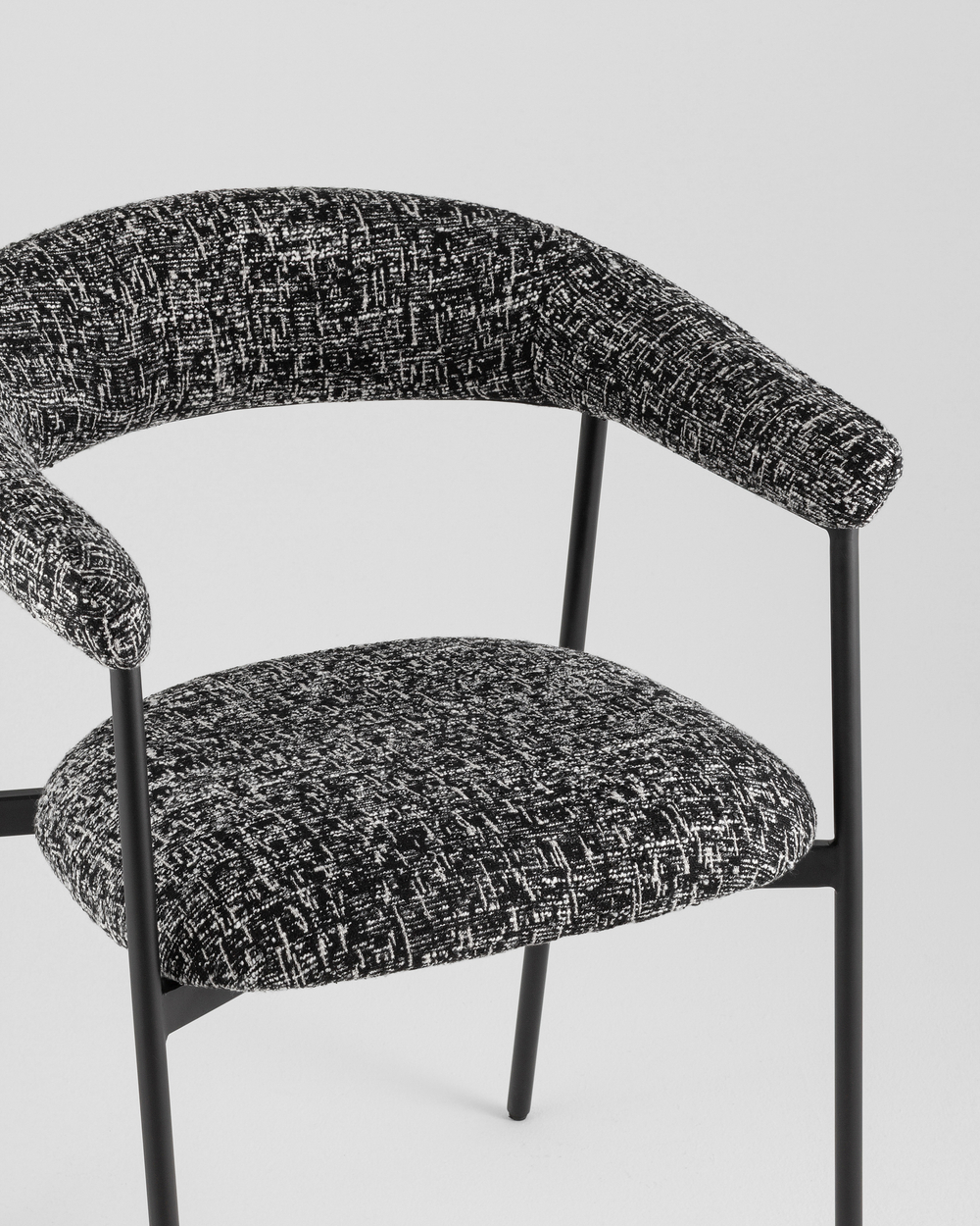 Стул обеденный Toko черно-белый