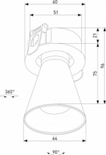 Встраиваемый светильник Elektrostandard Bell 25097/LED 8W 3000K белый