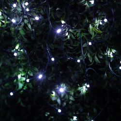 Садовая гирлянда ЭРА ERASF22-29 на солнечной батарее Бахрома холодный свет 2,4Х0,5м | Садовые декоративные светильники