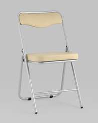 складной Джонни экокожа кремовый каркас металлик