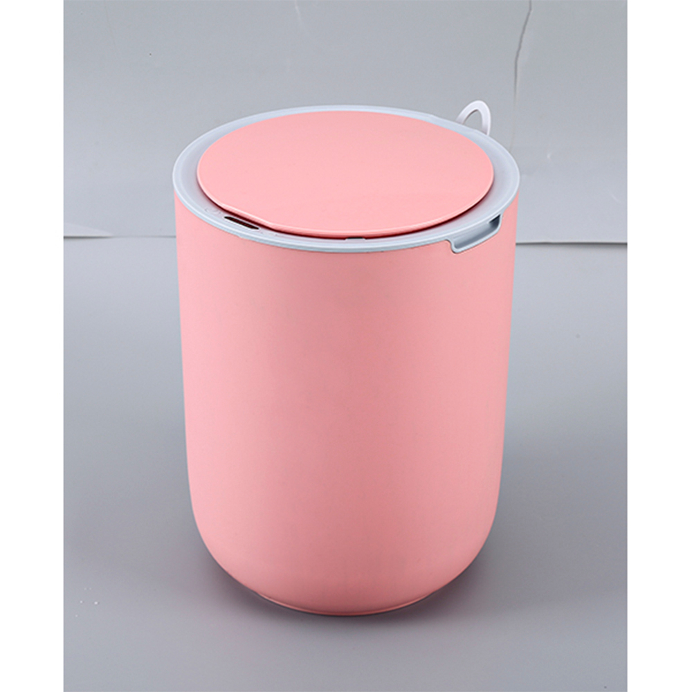 Ведро для мусора сенсорное, круг, Foodatlas JAH-6011, 8 л (розовый)