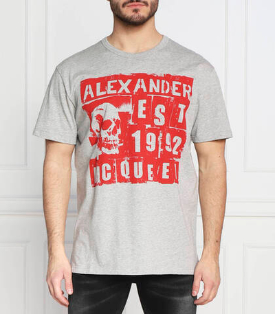 футболка Alexander McQueen - серый(727267 QUZ09)